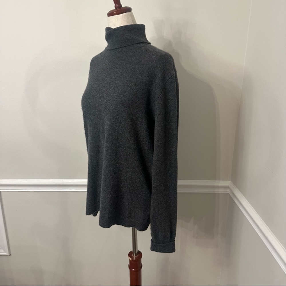 J. Crew Charcoal Gray Turtleneck Sweater - Picture 3 of 7